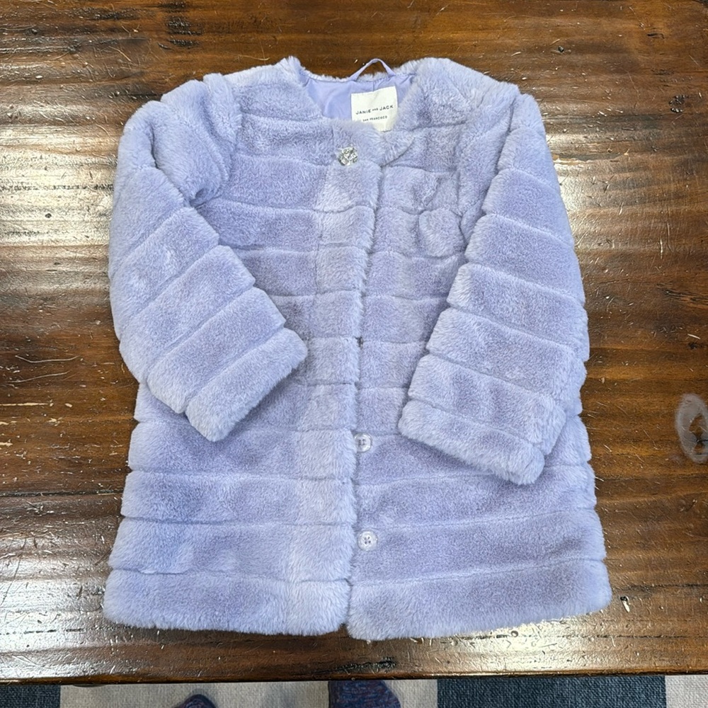 Janie and Coat Faux Fur Coat 2T